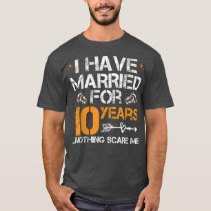Camiseta 10th Years Wedding Anniversary Matching Men Women 