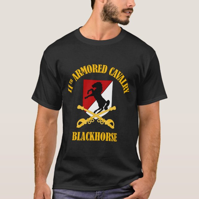 Camiseta 11ª Caballería Armada - Caballo Negro (Anverso)