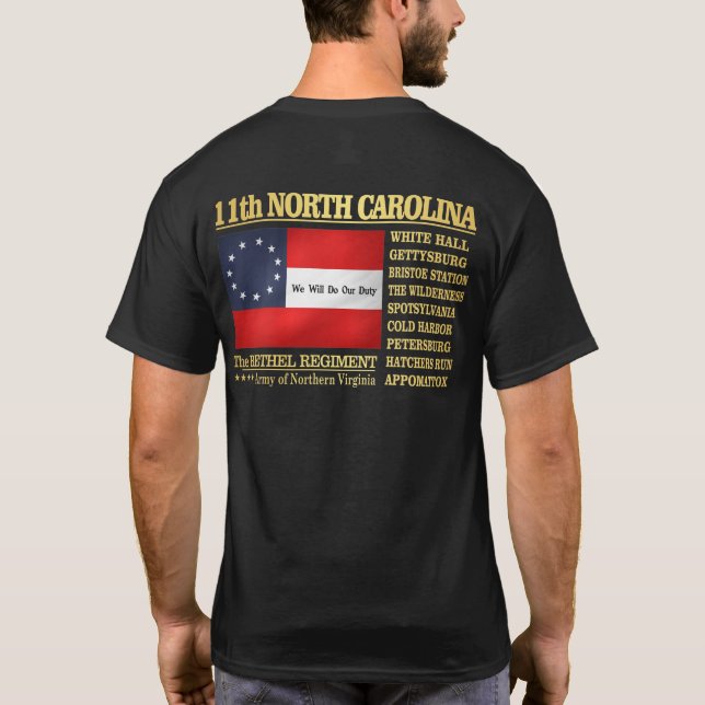 Camiseta 11ª Infantería de Carolina del Norte (BA2) (Reverso)