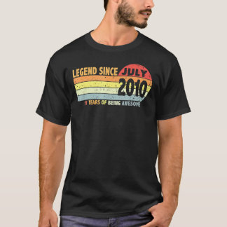 Camiseta 11ª Leyenda De Cumpleaños Desde Julio De 2010 Naci