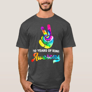 Camiseta 110 Años De Ser Aterrador Cumpleaños De Tejido