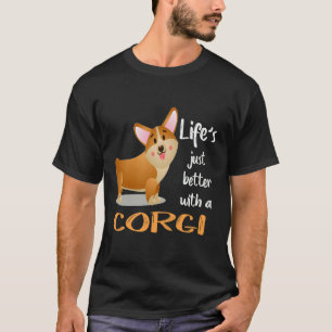 Camiseta 111 La vida es mejor con un corgi