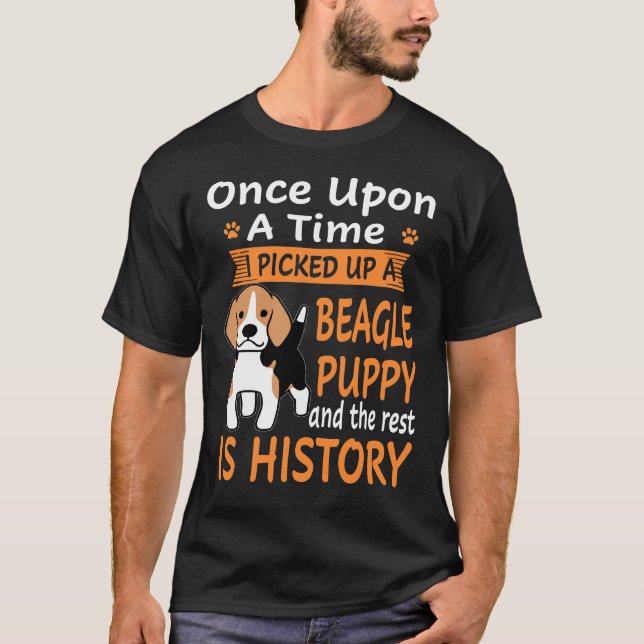 Camiseta 115 Uno A La Vez - Cachorro Beagle (Anverso)