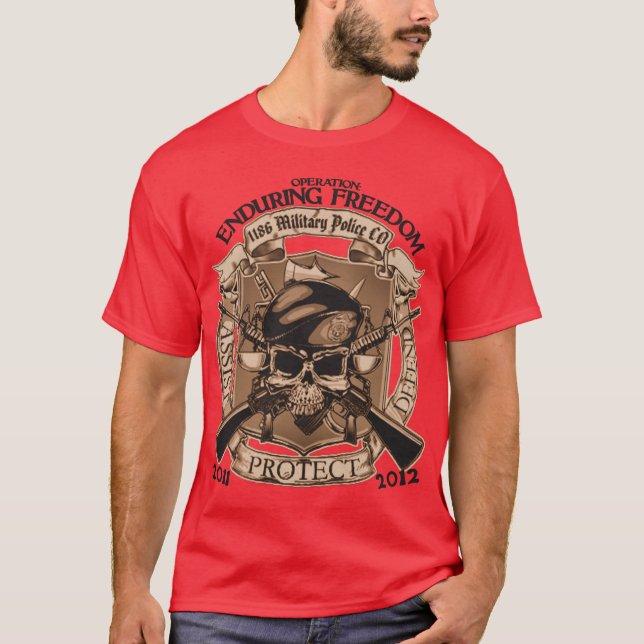 Camiseta 1186 policía militar - aguantar la libertad (Anverso)