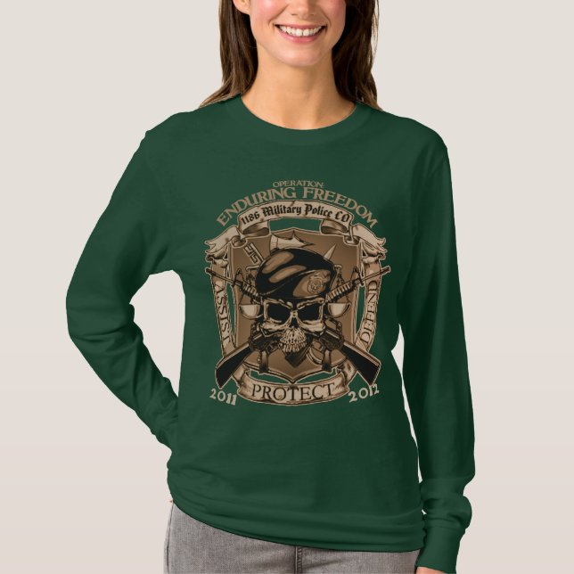 Camiseta 1186 policía militar - aguantar la libertad (Anverso)