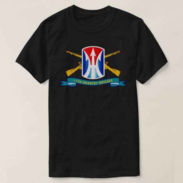 Camiseta 11.ª Brigada de Infantería SSI w Br Ribbon X (Diseño del anverso)