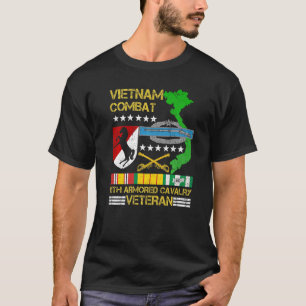 Camiseta 11.ª caballería blindada Vietnam Combate Vete