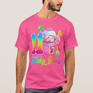 Camiseta 11.ª Chica de dulces de cumpleaños 11 años
