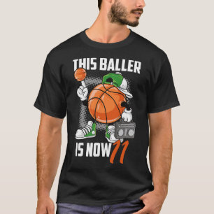 Camiseta 11.ª diversión del jugador de cumpleaños Bysketbyl