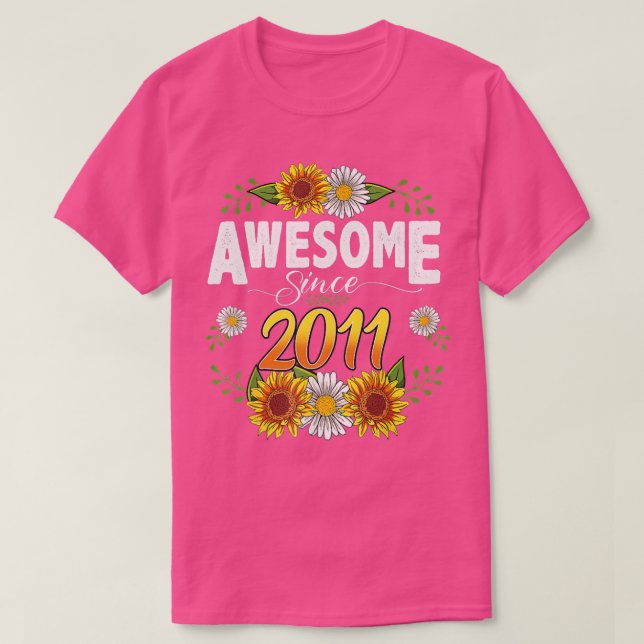 Camiseta 11.ª festividad desde 2011 en Floral Thanksgivi (Diseño del anverso)