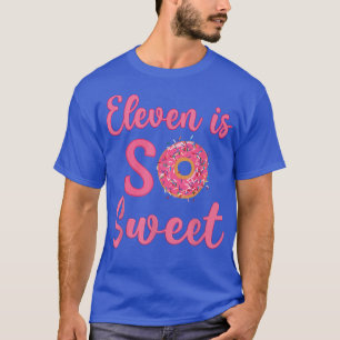 Camiseta 11.ª fiesta de cumpleaños de Donut 11 años Chica d