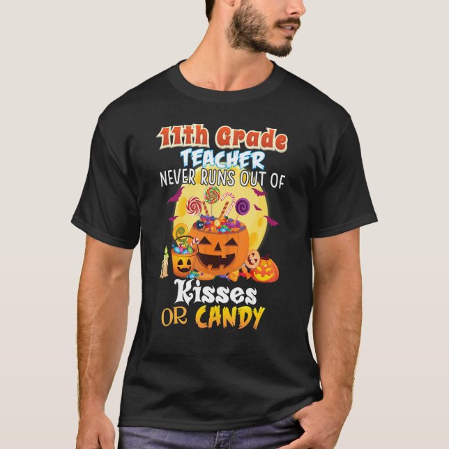Camiseta 11.ª Maestra Nunca Se Queda Sin Besos O Puede (Anverso)
