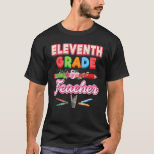 Camiseta 11.ª Maestra Undécimo Lápiz Flor Floral B