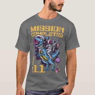 Camiseta 11.ª misión de cumpleaños terminada Estoy a los 11