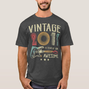 Camiseta 11.ª natalidad mujeres hombres vintage Gui 2011