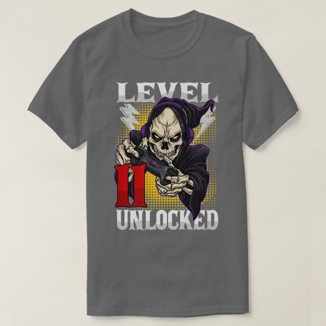 Camiseta 11.º Aniversario del Skeleton Nivel 11 Gama desblo (Diseño del anverso)