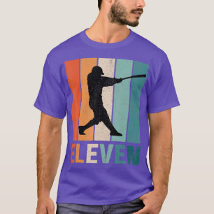 Camiseta 11.º Béisbol Número Grande Once 11 Año O