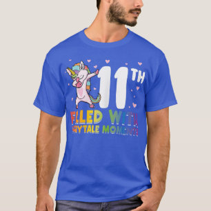 Camiseta 11.º chica de cumpleaños de cuento de hadas
