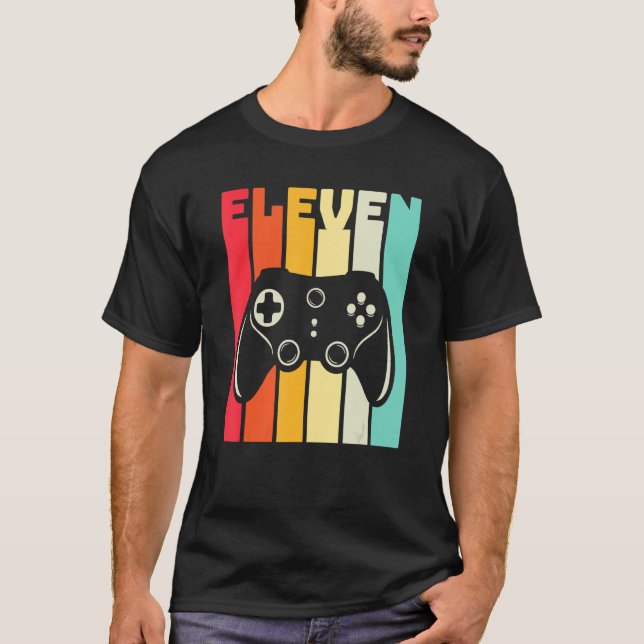 Camiseta 11.º controlador de videojuegos de cumpleaños de 1 (Anverso)