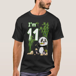 Camiseta 11.º cumpleaños 11 años Fiesta Animal Panda