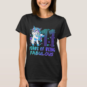 Camiseta 11.º cumpleaños Chica de 11 años floración Princes