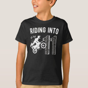 Camiseta 11.º cumpleaños Gift Dirt Bike Biker de 11 años