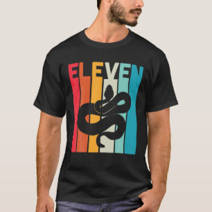 Camiseta 11.º Cumpleaños Mascota De Amante De La Serpiente 