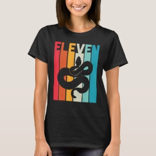 Camiseta 11.º cumpleaños Mascota del amante de la serpiente