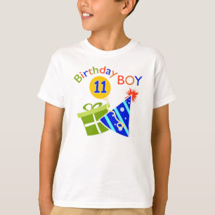 Camiseta 11.º cumpleaños - niño de cumpleaños