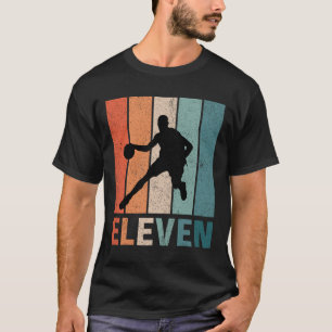Camiseta 11.º cumpleaños Retro Bysketbyll Amantes niños niñ