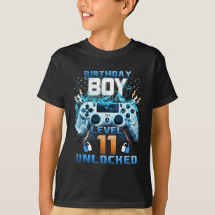Camiseta 11.º Nacimiento Niños Nivel 11 Desbloqueado 11 Año