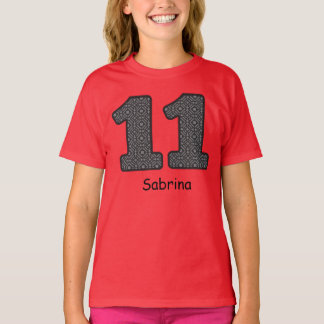 Camiseta 11.º nombre personalizado V22 de la PLANTILLA de c