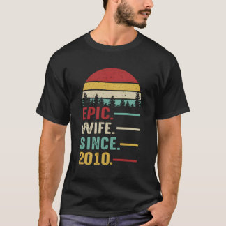 Camiseta 11.º Regalo De Aniversario De Boda Por Su Esposa É