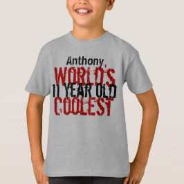 Camiseta 11.º regalo de cumpleaños, el niño de 11 años más