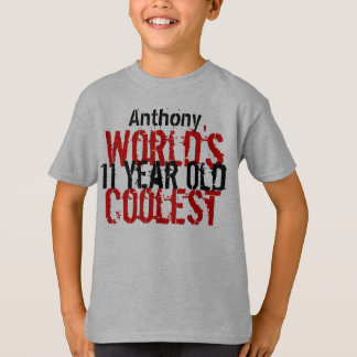 Camiseta 11.º regalo de cumpleaños, el niño de 11 años más