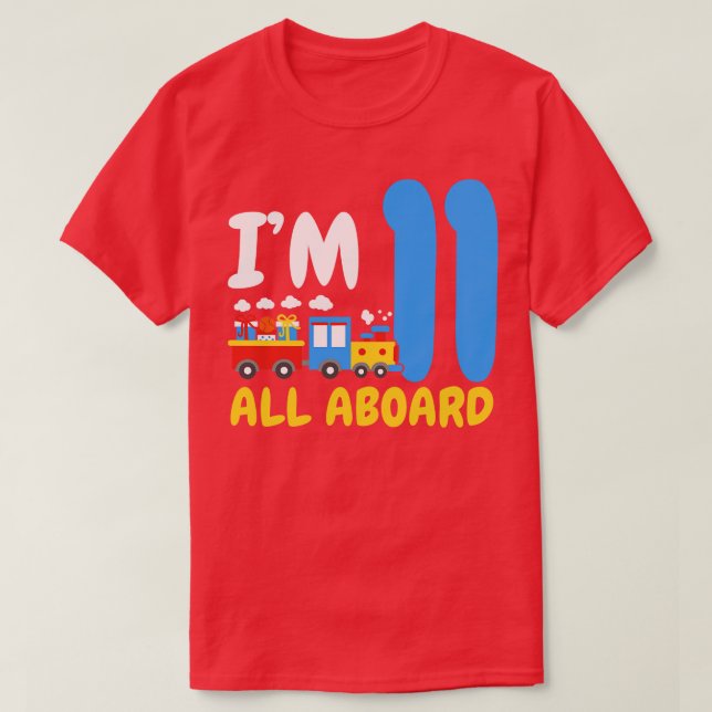 Camiseta 11.º tren de cumpleaños (Diseño del anverso)