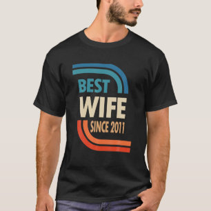 Camiseta 11° Aniversario Boda Para Ella - Mejor Esposa Desd