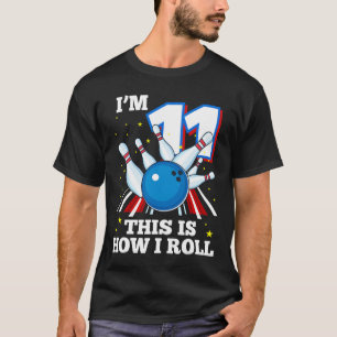 Camiseta 11 Aniversario de la bolera Tengo 11 Años Así es c