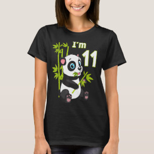 Camiseta 11 Aniversario Fiesta Animal Panda 3 de 11 años