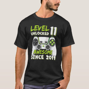 Camiseta 11 años Bday Son Boy Funny Gamer 11 años Bi