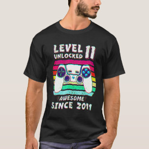 Camiseta 11 años Bday Son Boy Funny Gamer 11 años Bi
