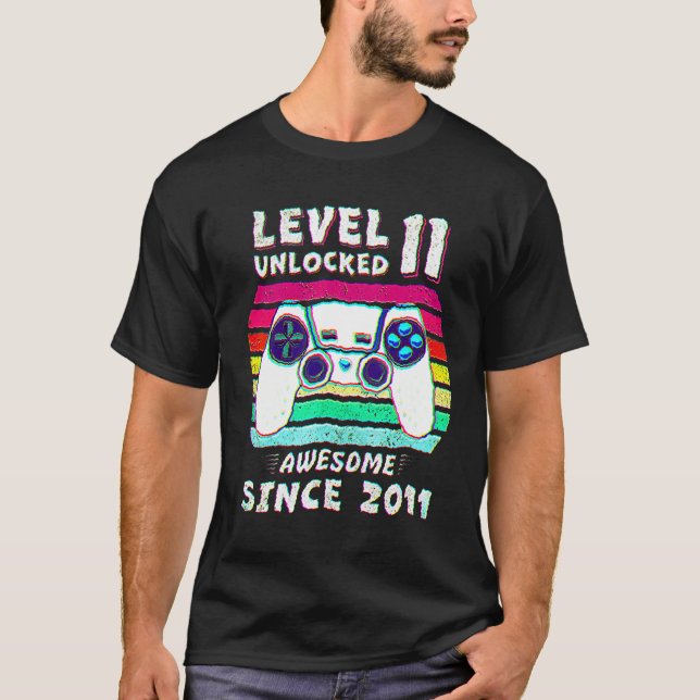 Camiseta 11 años Bday Son Boy Funny Gamer 11 años Bi (Anverso)