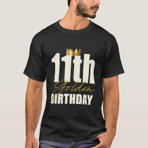 Camiseta 11 Años De Edad De Cumpleaños Corona 11 Años Graci