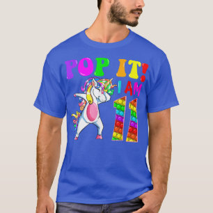 Camiseta 11 años de la Chica de cumpleaños Pop It Dabbing U