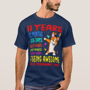 Camiseta 11 años de ser increíbles11º cumpleaños de niños D