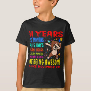 Camiseta 11 años de ser increíbles niños de 11 años