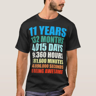 Camiseta 11 años de ser maravilloso T Sh