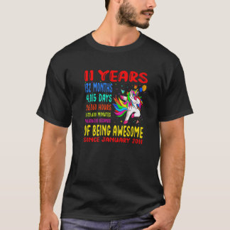 Camiseta 11 Años De Ser Sorprendentes Niños Dabbi