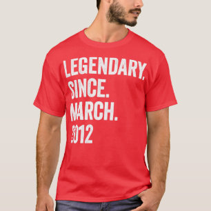 Camiseta 11 años legendarios desde marzo de 2012 11º cumple