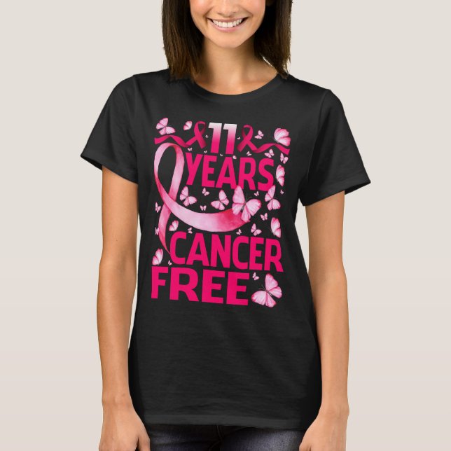 Camiseta 11 años Sobreviviente libre de cáncer de mama Mari (Anverso)